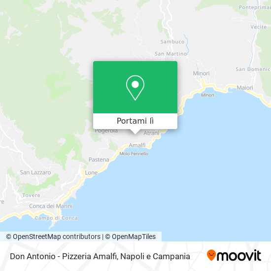 Mappa Don Antonio - Pizzeria Amalfi