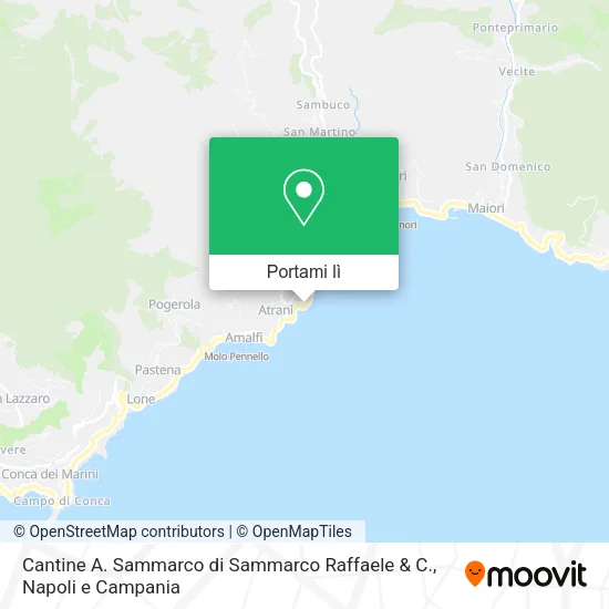 Mappa Cantine A. Sammarco di Sammarco Raffaele & C.