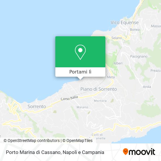 Mappa Porto Marina di Cassano