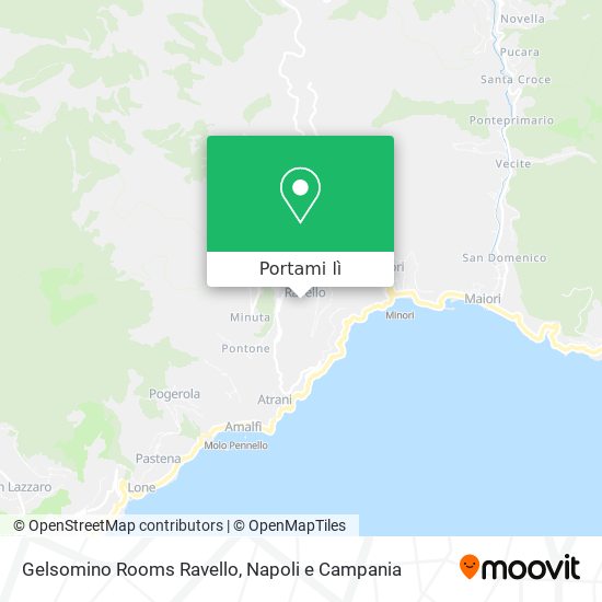 Mappa Gelsomino Rooms Ravello