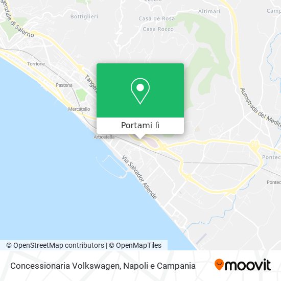 Mappa Concessionaria Volkswagen
