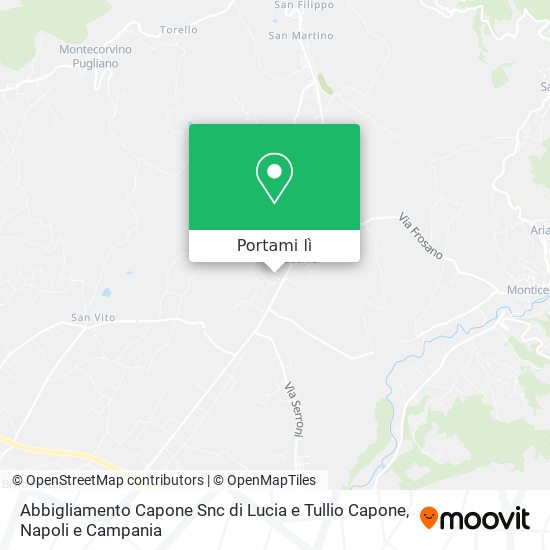 Mappa Abbigliamento Capone Snc di Lucia e Tullio Capone
