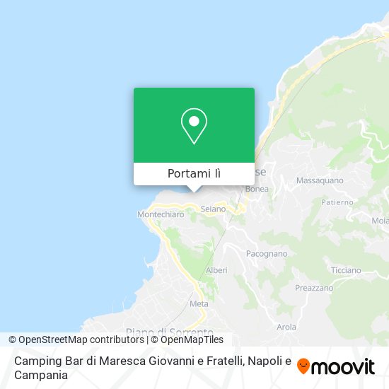 Mappa Camping Bar di Maresca Giovanni e Fratelli