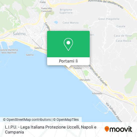 Mappa L.I.P.U. - Lega Italiana Protezione Uccelli
