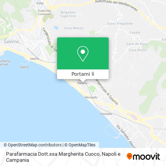 Mappa Parafarmacia Dott.ssa Margherita Cuoco