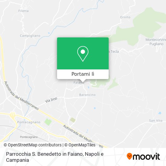 Mappa Parrocchia S. Benedetto in Faiano