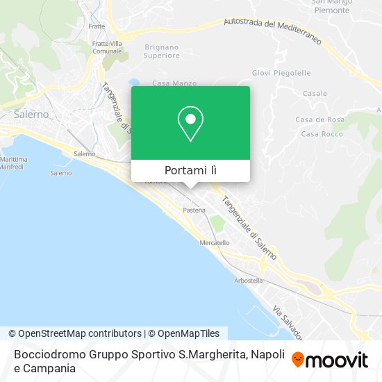 Mappa Bocciodromo Gruppo Sportivo S.Margherita