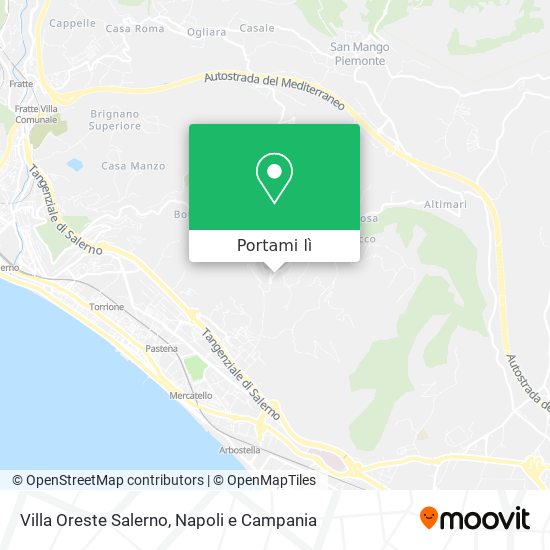 Mappa Villa Oreste Salerno
