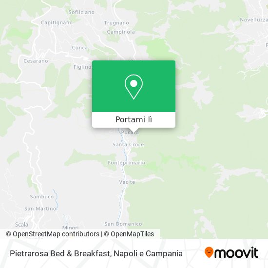 Mappa Pietrarosa Bed & Breakfast