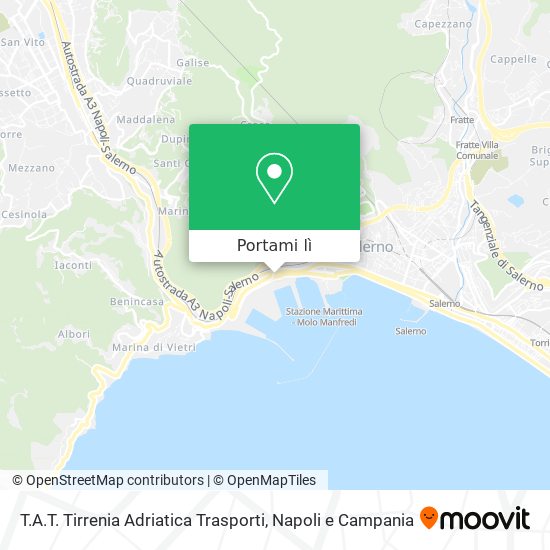 Mappa T.A.T. Tirrenia Adriatica Trasporti