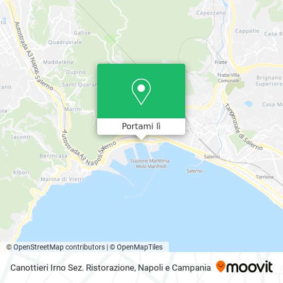 Mappa Canottieri Irno Sez. Ristorazione