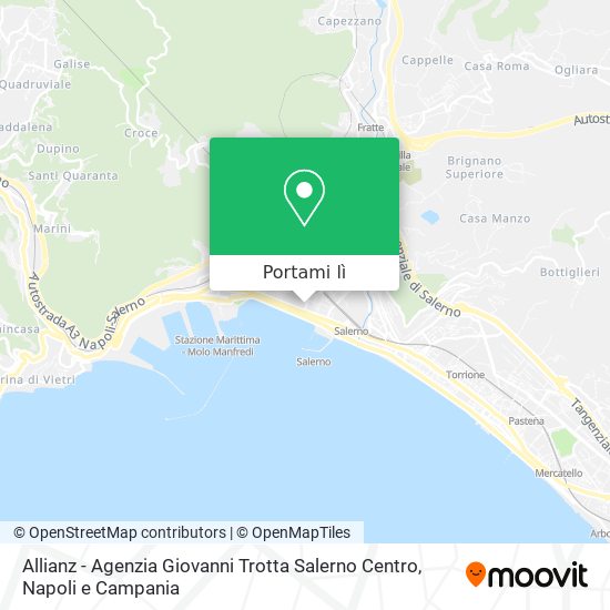 Mappa Allianz - Agenzia Giovanni Trotta Salerno Centro