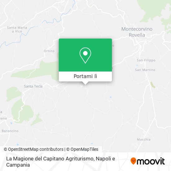 Mappa La Magione del Capitano Agriturismo