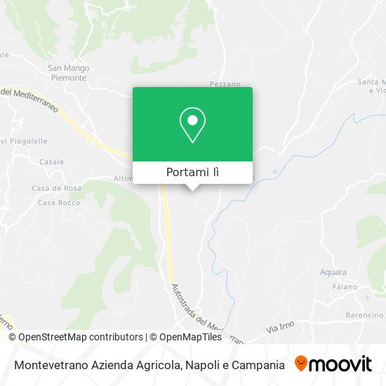 Mappa Montevetrano Azienda Agricola