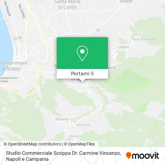 Mappa Studio Commerciale Scoppa Dr. Carmine Vincenzo