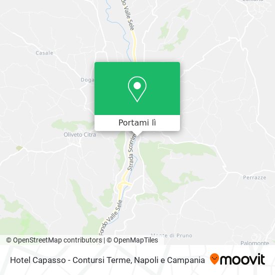 Mappa Hotel Capasso - Contursi Terme