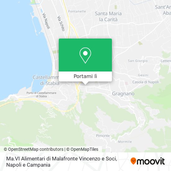 Mappa Ma.VI Alimentari di Malafronte Vincenzo e Soci