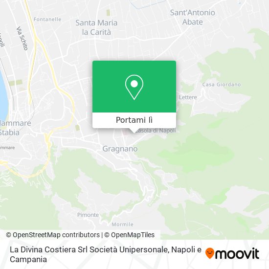 Mappa La Divina Costiera Srl Società Unipersonale