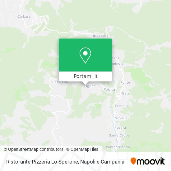 Mappa Ristorante Pizzeria Lo Sperone