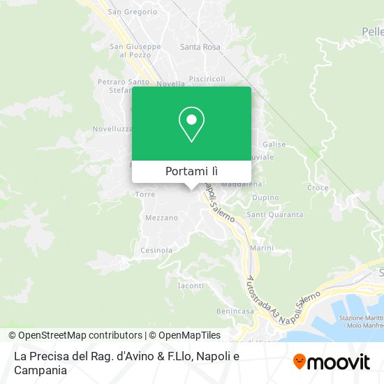 Mappa La Precisa del Rag. d'Avino & F.Llo