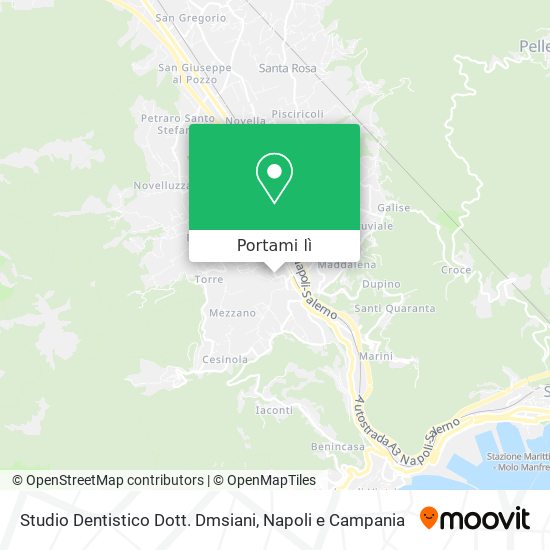 Mappa Studio Dentistico Dott. Dmsiani