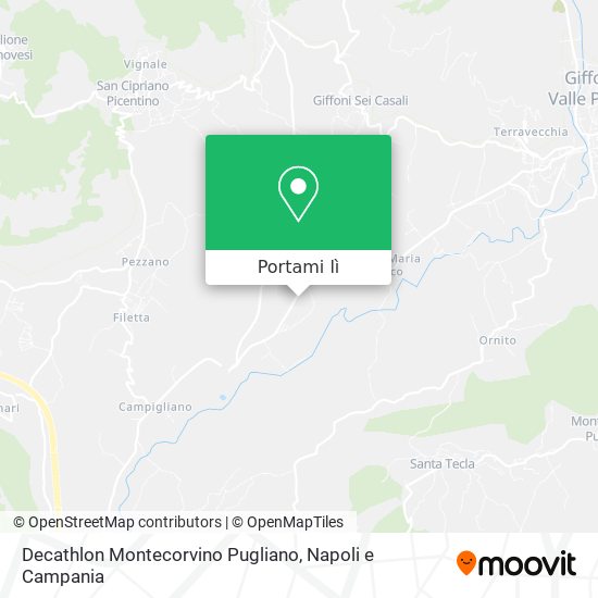 Mappa Decathlon Montecorvino Pugliano