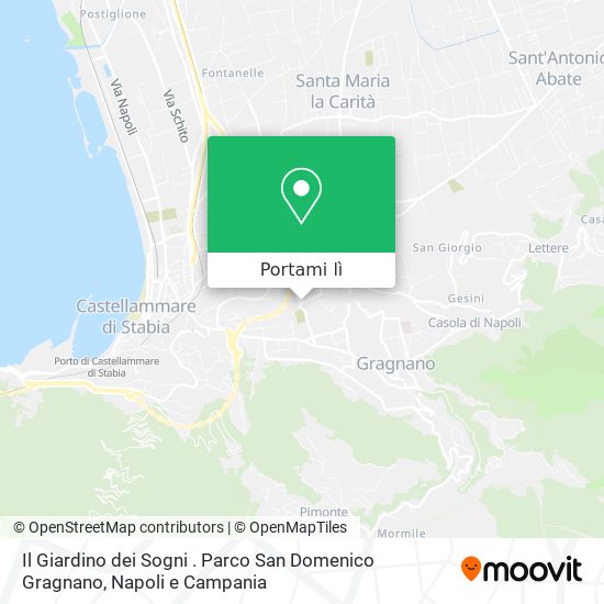 Mappa Il Giardino dei Sogni . Parco San Domenico Gragnano