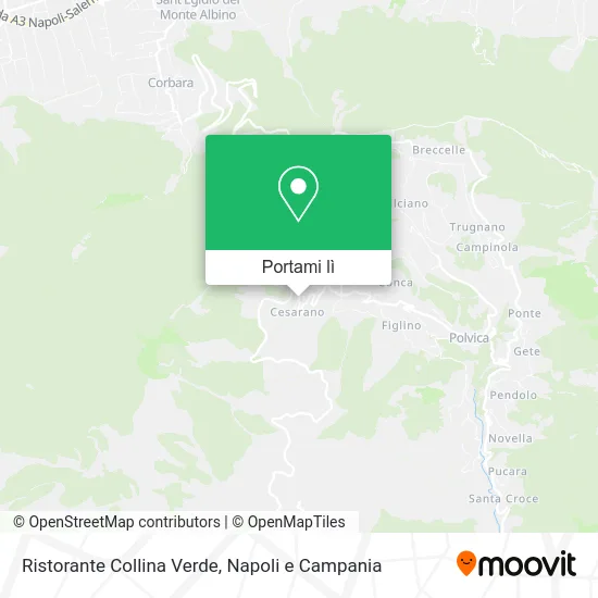Mappa Ristorante Collina Verde