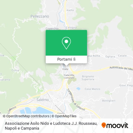 Mappa Associazione Asilo Nido e Ludoteca J.J. Rousseau