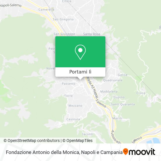 Mappa Fondazione Antonio della Monica