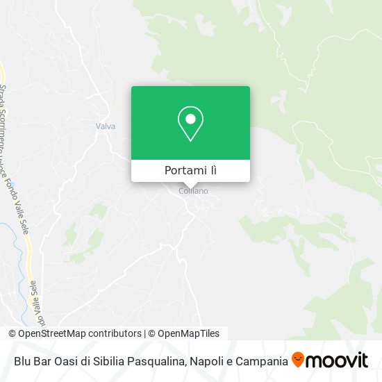 Mappa Blu Bar Oasi di Sibilia Pasqualina