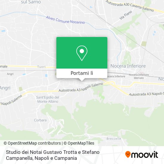 Mappa Studio dei Notai Gustavo Trotta e Stefano Campanella