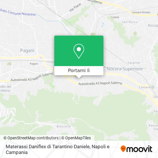 Mappa Materassi Daniflex di Tarantino Daniele