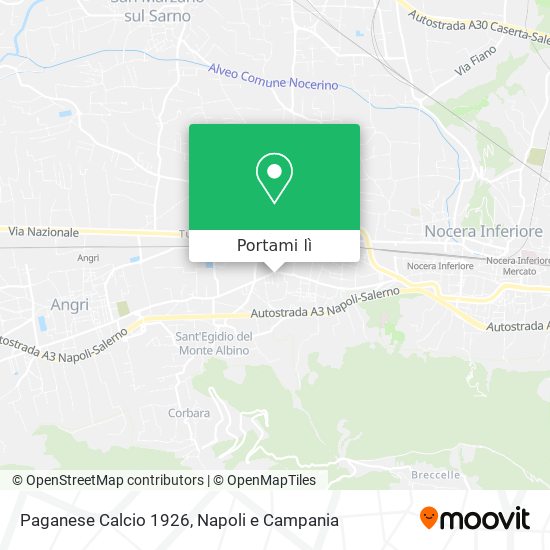 Mappa Paganese Calcio 1926