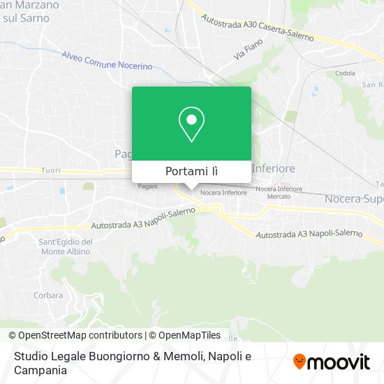 Mappa Studio Legale Buongiorno & Memoli