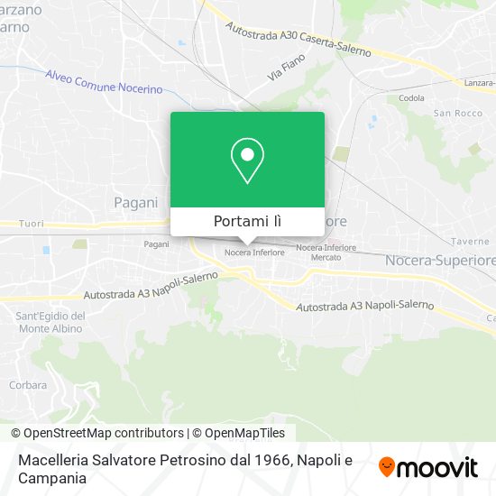 Mappa Macelleria Salvatore Petrosino dal 1966
