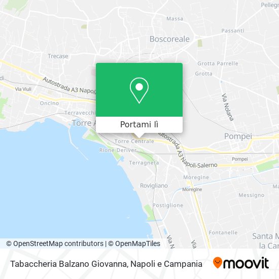 Mappa Tabaccheria Balzano Giovanna