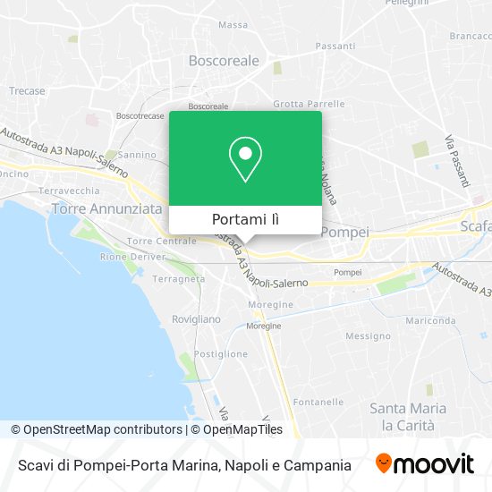 Mappa Scavi di Pompei-Porta Marina