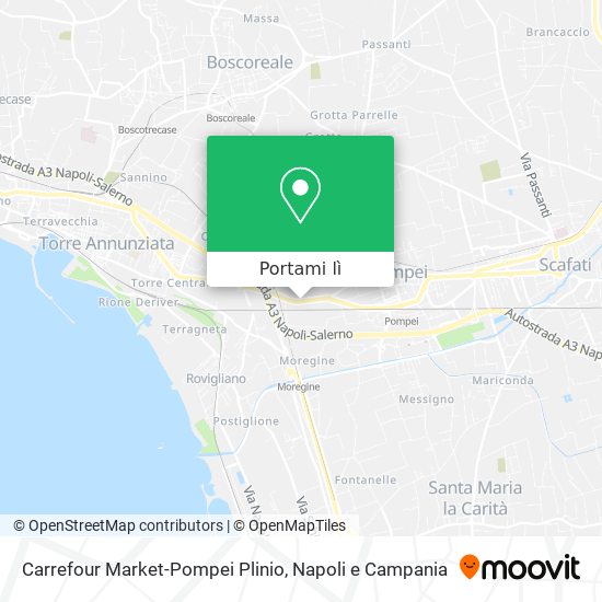 Mappa Carrefour Market-Pompei Plinio