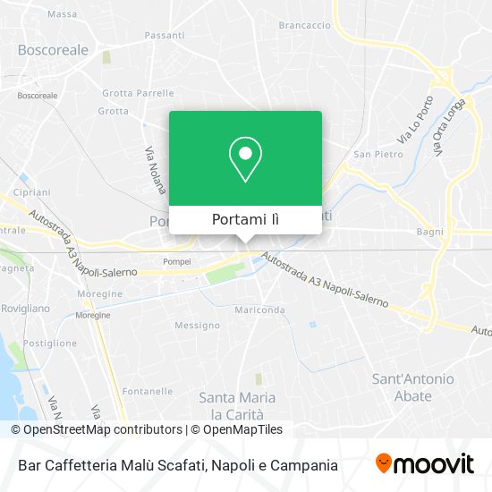 Mappa Bar Caffetteria Malù Scafati