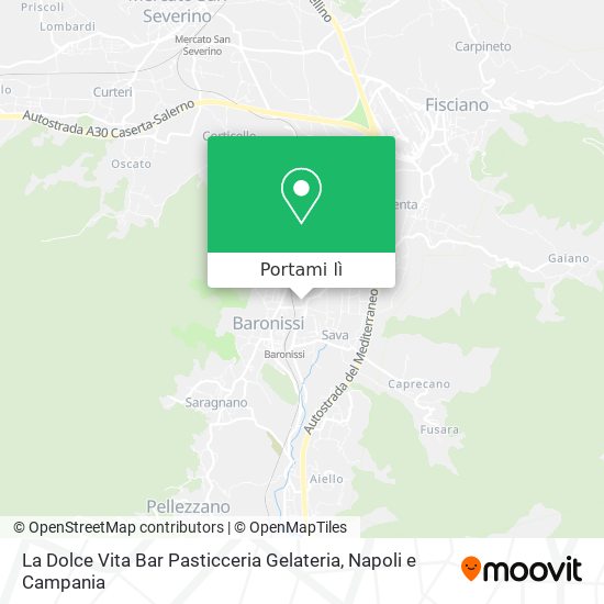 Mappa La Dolce Vita Bar Pasticceria Gelateria