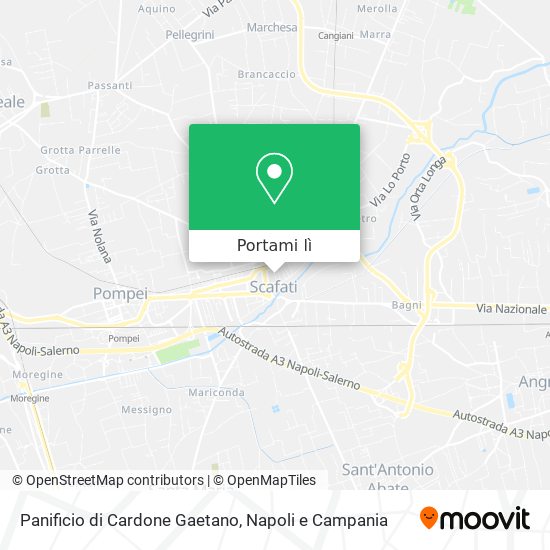 Mappa Panificio di Cardone Gaetano