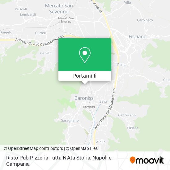 Mappa Risto Pub Pizzeria Tutta N'Ata Storia