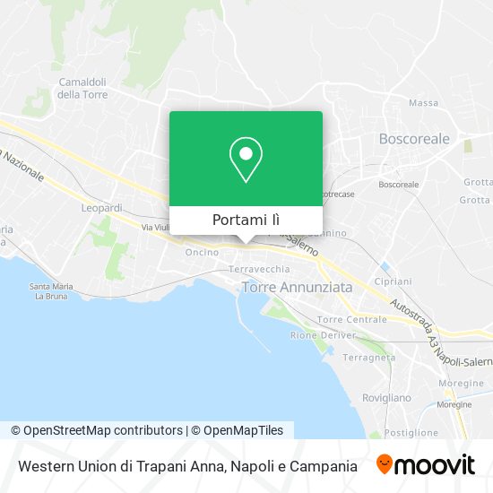 Mappa Western Union di Trapani Anna