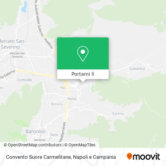 Mappa Convento Suore Carmelitane