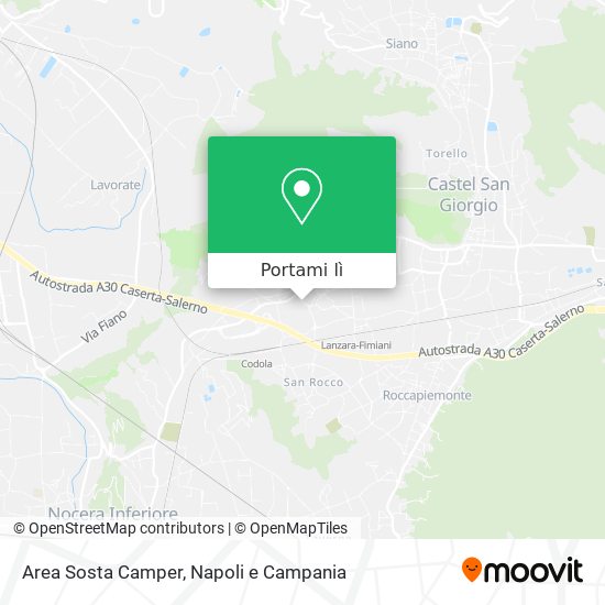 Mappa Area Sosta Camper
