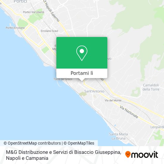 Mappa M&G Distribuzione e Servizi di Bisaccio Giuseppina