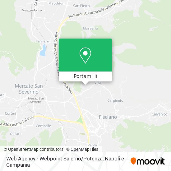 Mappa Web Agency - Webpoint Salerno / Potenza