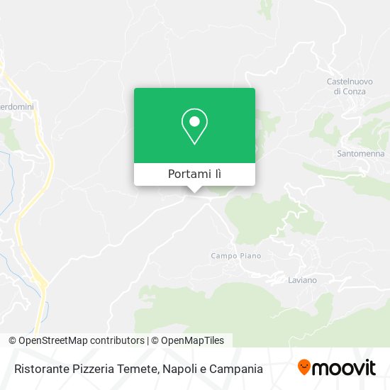Mappa Ristorante Pizzeria Temete