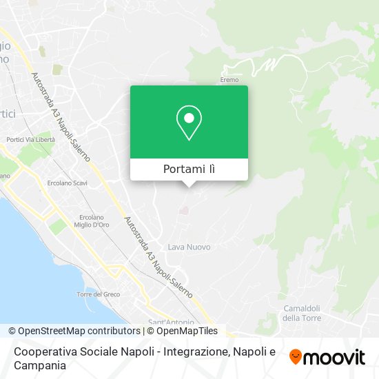 Mappa Cooperativa Sociale Napoli - Integrazione